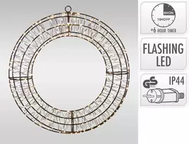 Victoria Sport Dekoratyvinis žiedas su LED. AX5393600. D38 cm. juodas