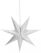 Christmas Gifts Kalėdinės dovanos DEKORATYVINĖ ŽVAIGŽDĖ POPIERINĖ 45 CM SIDABRINĖ