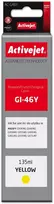 Activejet AC-G46Y rašalo kasetė, skirta Canon spausdintuvams, Canon GI-46Y pakaitalas; Supreme; 135 ml; geltona