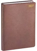 Japoniškas kišeninis darbo kalendorius 2027 "Planning Diary Royal", rudas P-600-27