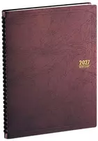 Japoniškas spiralinis darbo kalendorius 2027 „Planning Diary Serious“ B5, rudas PD-1200-27