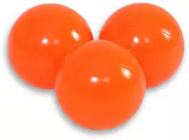 Sauso baseino plastikiniai kamuoliukai, 50 vnt., neoniniai oranžiniai