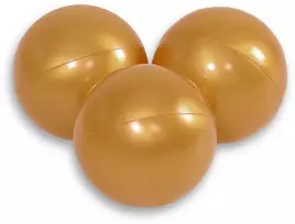 Plastikiniai kamuoliukai sausiems baseinams, auksiniai, 50 vnt.