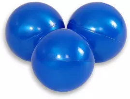 Sauso baseino plastikiniai kamuoliukai, 50 vnt., perlinė mėlyna