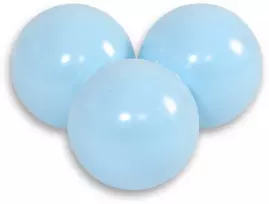 Sauso baseino plastikiniai kamuoliukai, 50 vnt., šviesiai mėlyni