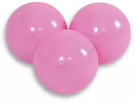 Plastikiniai kamuoliukai sausam baseinui 50 vnt. pudrinė rožinė