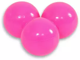 Sauso baseino plastikiniai kamuoliukai, 50 vnt., rožiniai