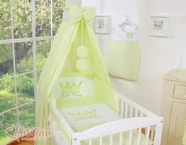 Vaikiška lovos užuolaida žalia su Mažuoju princu/princesė
