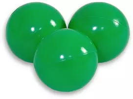 Sauso baseino plastikiniai kamuoliukai, 50 vnt., žali