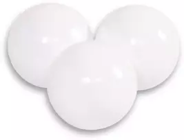 Sauso baseino plastikiniai kamuoliukai, 50 vnt., balti