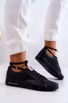 Juodos spalvos stilingi Cross Jeans bateliai