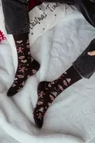 Kojinės kalėdinio rašto Chocolate – šventiniam jaukumui ir šypsenai kasdien.