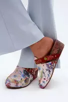 Moteriškos odinės šlepetės su koturnu Maciejka K7409-15, multicolor