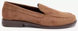 Moteriški mokasinai iš ekologiškos zomšos, rudi