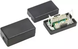 Alantec Adapteris DIN bėgiui (TH35) Keystone RJ45, RJ12 su įžeminimu ALANTEC - ALANTEC