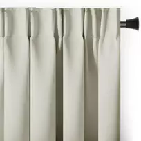 Aksominė užuolaida su kilpomis AmeliaHome 140 × 280 cm, kreminė