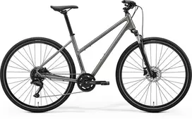 Dviratis Merida Crossway 100 Lady 2026 silk warm slate pilkas(juodas)-L (Dydis: L)