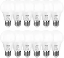 LEPRO 100089-WW-EU-12 LED Bulb, E27, A60, 8.5W (60W), 806 lm, 2700K (warm baltas), 180°, 12-pack