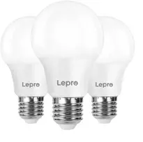 LEPRO 100089-WW-EU-3 LED Bulb, E27, A60, 8.5W (60W), 806 lm, 2700K (warm baltas), 180°, 3-pack
