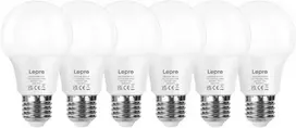 LEPRO 100089-WW-EU-6 LED Bulb, E27, A60, 8.5W (60W), 806 lm, 2700K (warm), 180°, 6-pack