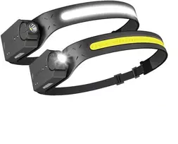 Lepro LED įkraunama galvos lempa, 350 lm, 230° kampas, 5 režimai, USB-C, IP44, PR320019-2, 2 vnt.