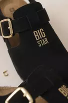 Big Star Natūralios zomšinės odos patogūs bateliai atviru kulnu