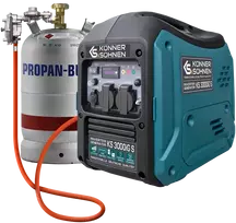Inverterinis generatorius LPG/benzinas 3300 W KS 3000iG S KÖNNER & SÖHNEN