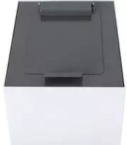 V Part Dangtis, V formos, tamsiai pilkas, milteliniu būdu dažytas plienas, švelnaus uždarymo, modulinei šiukšliadėžei
