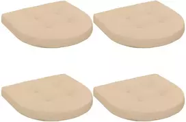 4 dalių sėdynės pagalvėlės 4 vnt. 100% poliesteris Kreminė