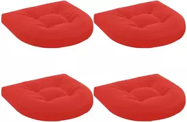 4 dalių sėdynės pagalvėlės 4 vnt. 100% poliesteris Raudona