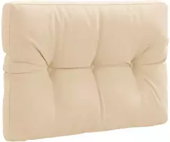 Pallet atlošas VIANEN 100% poliesteris Kreminė 70 x 60 x 12 cm