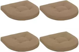 4 dalių sėdynės pagalvėlės 4 vnt. 100% poliesteris Taupe