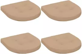 4 dalių sėdynės pagalvėlės 4 vnt. 100% poliesteris Smėlio