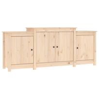 vidaXL Komoda, 164x37x68 cm, pušies medienos masyvas