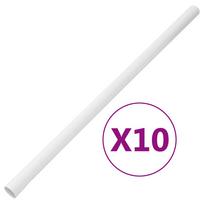 vidaXL Kabelių kanalai su spaustukais, 32mm skersmens, 10m, PVC