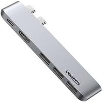 Ugreen 60559 Laptop Dock / Port Replicator USB 3.2 Gen 1 (3.1 Gen 1) Type-C / silver UG-60559
