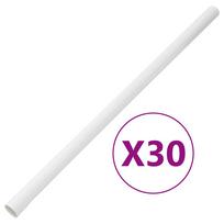 vidaXL Kabelių kanalai, 32mm skersmens, 30m, PVC