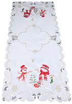 Kalėdinis stalo takelis stačiakampė Snowman, balta sp./raudona sp./žalia sp., 60 x 120 cm