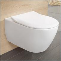 Pakabinamas klozetas su &34Slim seat&34 dangčiu Villeroy & Boch Subway 2.0, 56001001+9M78S101 | VI00002