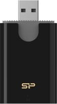 Silicon Power memory card reader Combo USB 3.2, black | SPU3AT5REDEL300K