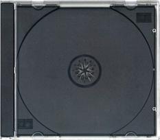 Omega CD case Jewel PL, black | 5907595452724