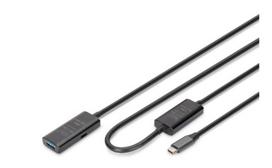 Digitus | Active USB 3.2 Gen1 5G extension cable | DA-73111 | USB-C to USB-A