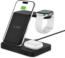 Tech-Protect wireless charger A37 3in1 QI15W, black | 5906302372171