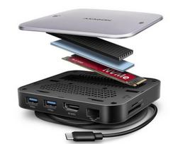 AXAGON USB-C 10Gbps UFO 9in1 Hub | HMC-UFO