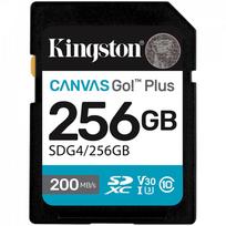 KINGSTON 256GB SDXC Canvas Go Plus Gen4 200MB/s C10 UHS-I U3 V30 | SDG4/256GB