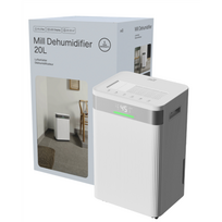 Mill | Dehumidifier | MDH20 | Suitable for rooms up to 20-30 m² | Water tank capacity 4 L | White