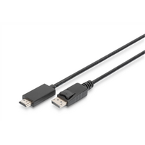 Digitus Adapter Cable, DP - HDMI type A | DisplayPort to HDMI | 2 m | AK-340303-020-S