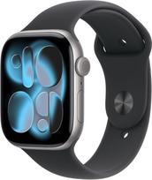 Apple Watch 11 GPS + Cellular 46mm Sport Band M/L, space gray/black (MFCA4ET/A)