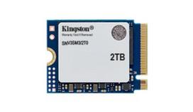 Kingston SSD | NV3 | 2000GB | SSD form factor M.2 2230 | Solid-state drive interface PCIe 4.0 x4 NVMe | Read speed 6000MB/s | Write speed 5000MB/s | SNV3SM3/2T0