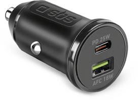SBS car charger USB-C 25W PD + USB-A 18W | TECRPD25W